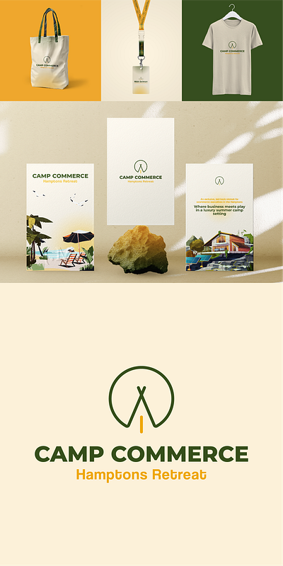 Camp Commerce | Minimalist Visual Identity Concept brand concept