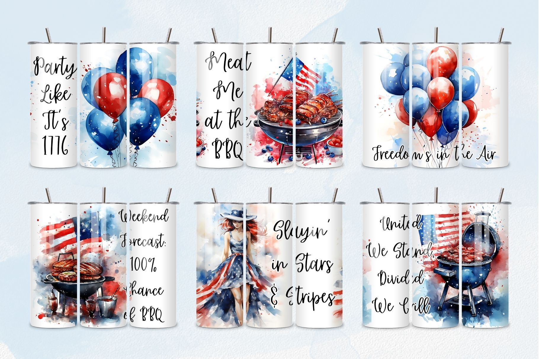 Example of Custom Tumbler Wrap Illustration Design