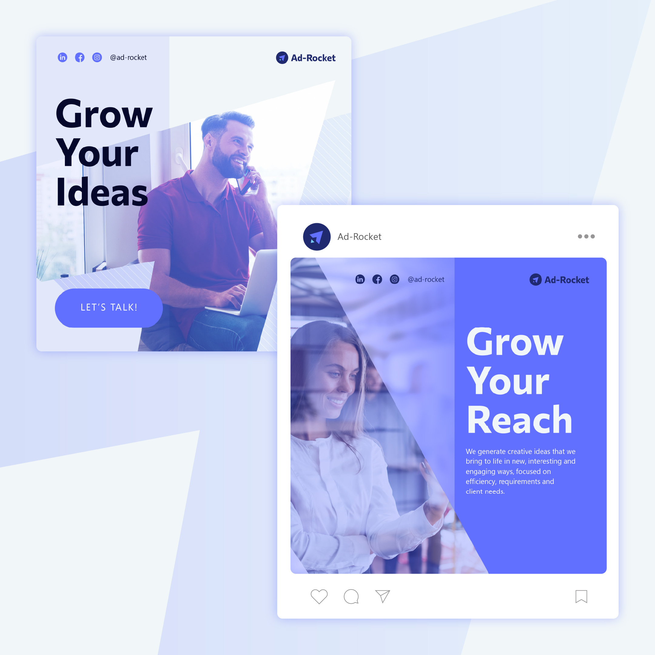 Logo and Identity for Ad-Rocket branding graphic design identity logo logo design visual identity