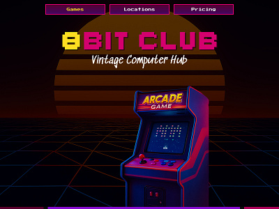 8-Bit Club | Framer Development & Design app figma framer graphic design photoshop ui uiux ux web design website