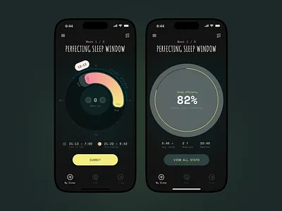 Perfecting Sleep Window app app design app designer chart dashboard ios ios app ios app designer ios design ios mobile app iphone mobile mobile app mobile app design mobile app designer mobile designer productivity sleep ui