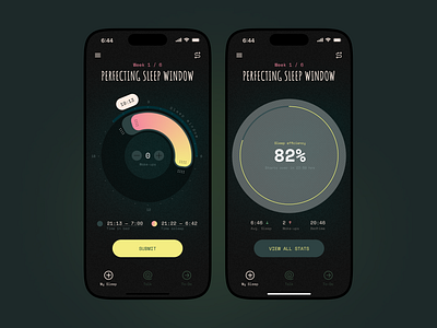 Perfecting Sleep Window app app design app designer chart dashboard ios ios app ios app designer ios design ios mobile app iphone mobile mobile app mobile app design mobile app designer mobile designer productivity sleep ui