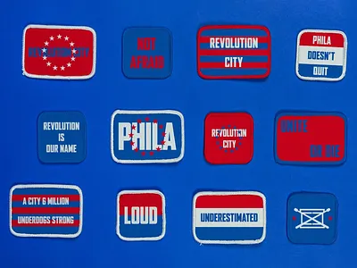 Philly Spirit: Embroidered Patch Collection brand brand advertisement brand identity branding branding design colorful company branding creative design graphic design logo logo design phila phila branding revolution vibrsnt visual identity