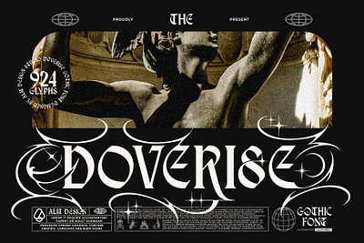 Doverise Typeface blackletter design font fonts letteing typeface