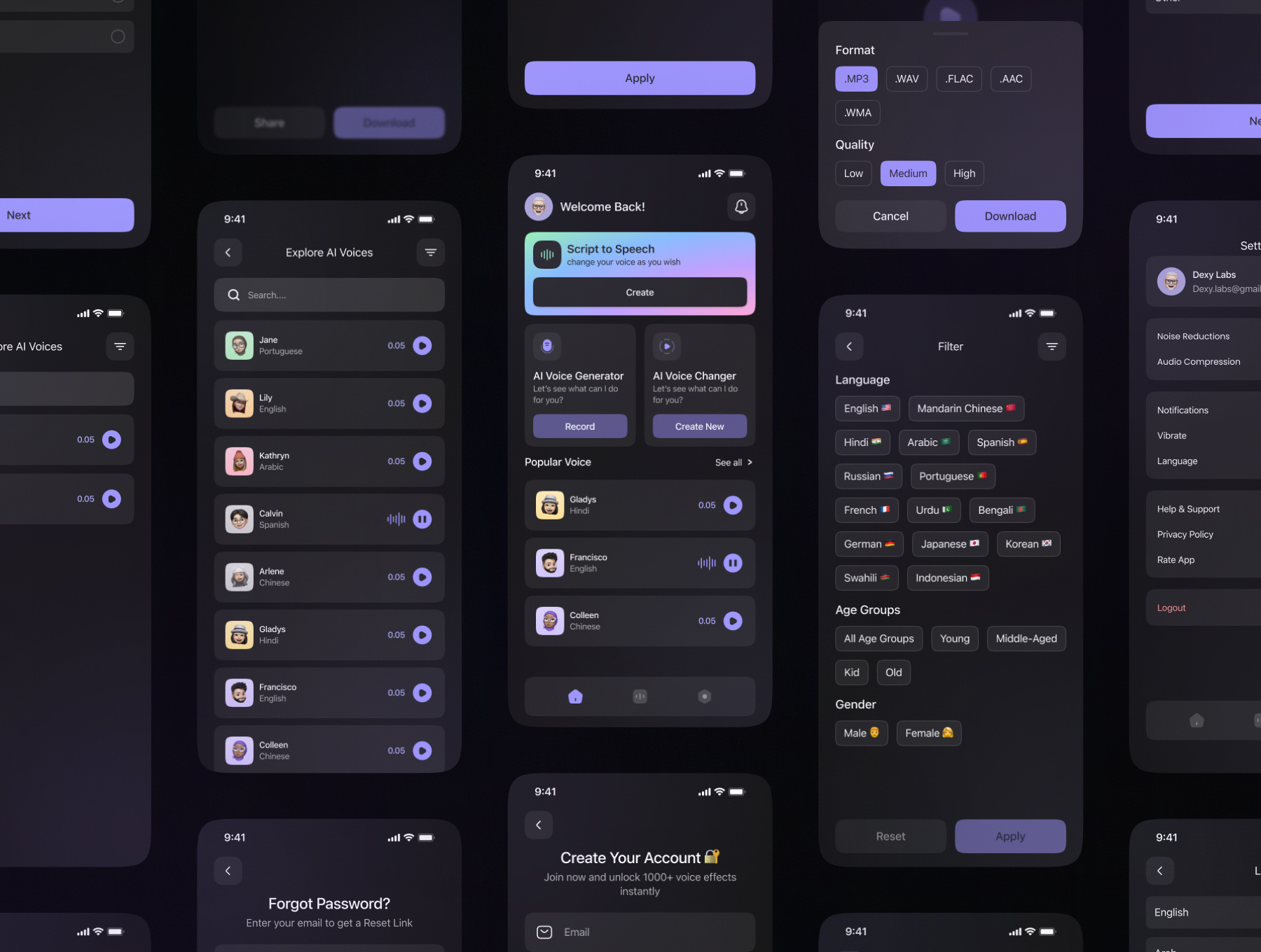 Example of Ai Mobile App UI/UX Design