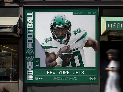 Nike Football: Green & White Performance ad advertisement brand identity branding branding design clean design logo logo design logotype modern nike branding sports ad sports advertisement sportswear visual identity