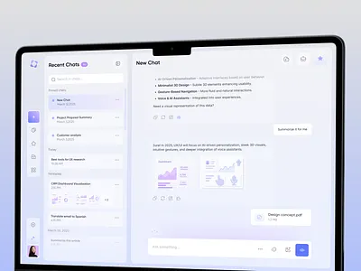 Smart AI Assistant – Nexa Desktop Interface 3d ai aiassistant animation branding cursor cursorai design desktop development illustration logo motion graphics no code no code development nocode ui uxui web design web development