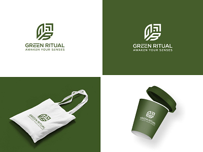 Coffee Shop Logo | cafe Logo | Leaf Logo Design branding cafe logo coffee shop logo design f logo g logo green logo green mathca logo iconic identity illustration leaf logo logo logo design matcha logo matcha tea monogram logo natural logo tea logo