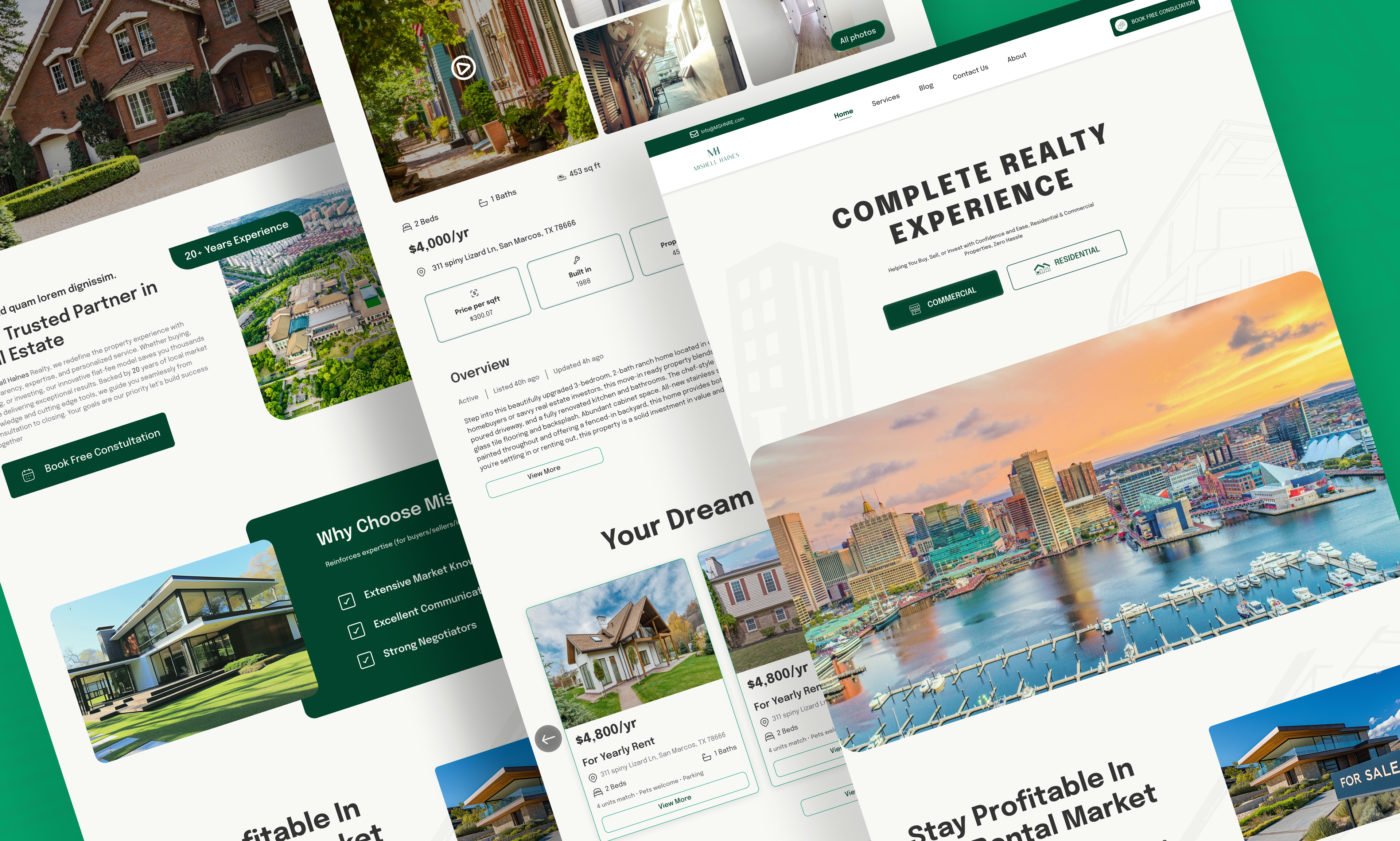 Example of Real Estate Property Listing Website
