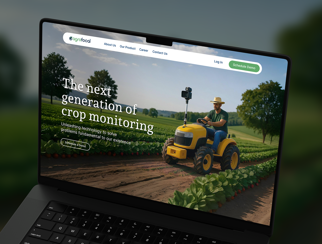 Agrofocal - Landing Page Exploration 3d illustration interface design landing page ui uiux ux webdesign website