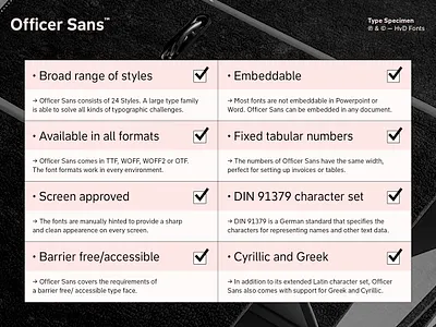 Officer Sans (Free) branding font fonts free free font freefont hvd typedesign typeface typography