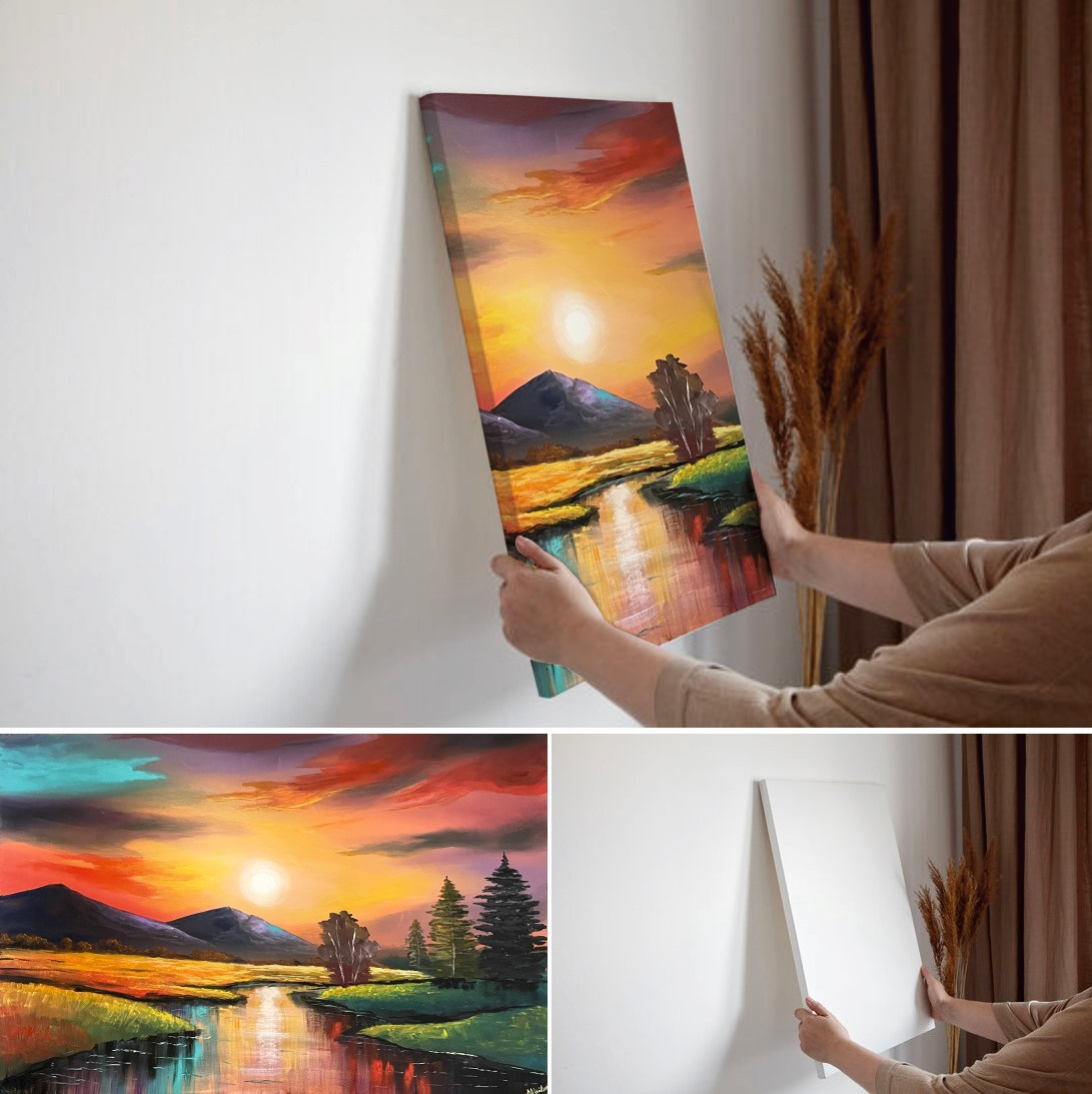 Mock-up canvas graphic design mock up mockup photoshop product wallpaper