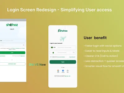 Modernizing Login Flow A UX-Driven Redesign for Shohoz animation app clean ui figma finance app graphic design personal finance redesign ui ui design user intarface