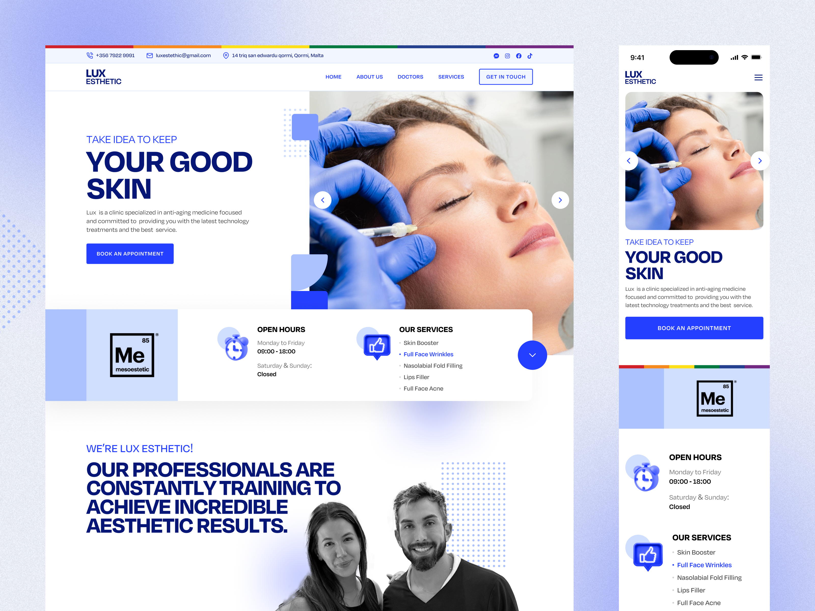 Example of Landing Pages (Design + Dev)