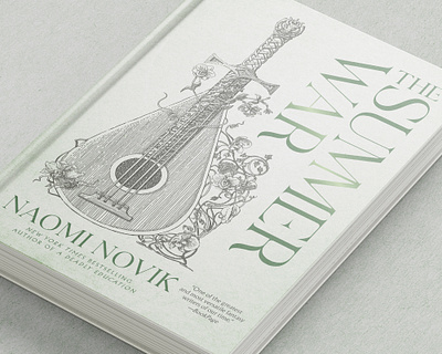 The Summer War - Penguin Book Cover ancient book book art cover engraving etching fantasy flower hisotry historical illustration line lute music orchid publishing renaissance sword young adult