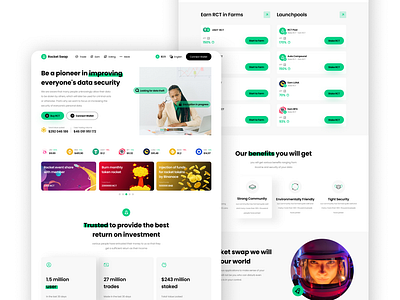 Rocket Swap – Secure & Modern Crypto Trading Platform UI blockchainapp branding cleanui cryptoplatform cryptoui datasecurity design dribbbleshot dribbbleshots figmadesign fintechdesign graphic design illustration logo productdesign ui uidesign uxdesign vector webdesign
