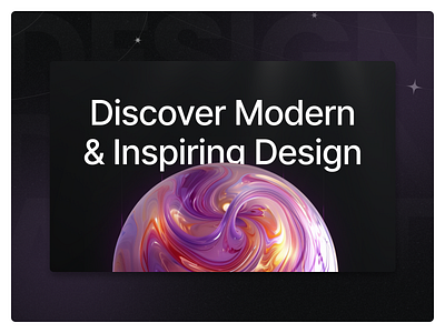Design agency hero section agency circle shape dark design agency graphic design illustration landing page minimal modern modern ui shape studio ui design ui design agency web design