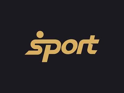 Sports logo, Sport -Typography Design beautiful branding design graphic design gym logo logo logo mark logotype minimalist logo modern logo negative space professional logo sport logo designs sports logo typography vector