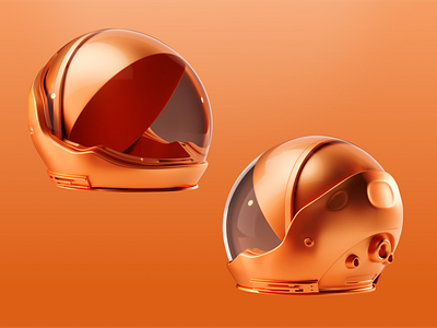 Space Helmet 3D Concept – CG Design, Material Focus 3d 3d art 3d concept design 3d design 3d digital art 3d game art 3d game design 3d model 3d visual cg cg art cgi digital art game concept game dev graphic design illustration nft orange space