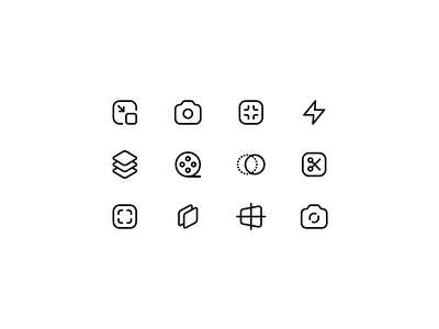 Monoform / Media icons app icon icons interface minimalism product ui ux website