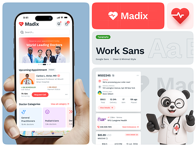 🩺 Madix – Digital Healthcare Companion 3dillustration appdesign appui design inspiration designerzafor designinspiration healthcare app healthcare design madix madix app ui mobile app design prismi icon product design telemedicine app ui ui design uiuxdesign user interface vortex dzign
