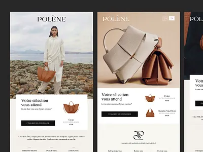 POLÈNE (concepts) Abandonment Cart branding creative email email design email marketing email strategy fashion email graphic design newsletter design polène quiet luxury storytelling ux design