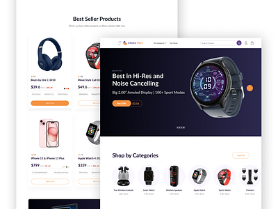 Modern eCommerce UI for Smart Gadgets & Best Seller Products branding cleandesign design dribbbleshots ecommercedesign figmadesign gadgetstore graphic design illustration logo modernui productdesign productshowcase shoppingexperience ui uidesign uxui vector webdesign