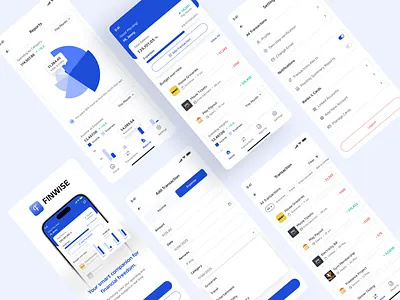 Finwise - Finance Management App financeapp financetracker fintech fintechapp ui ios16 mobile app mobileui oneui ui ux wdcc webdesign