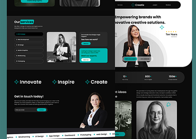 Creative Agency Landing Page agencylandingpage agencywebsite branding cleanui conversiondesign creativeagency creativedesign digitalagency dribbbleinspiration landingpage landingpagedesign modernui uidesign userexperience uxdesign webdesign webinspiration websiteconcept websitelayout webuidesign