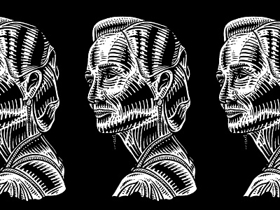 Illustration andor black and white exploration illustration mon mothma portrait star wars