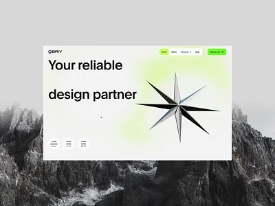 Obriy Design Büro. Website redesign 3d agency website animation branding corporate website design graphic design horizontal menu logo motion graphics redesign ui ui redesign uiux uiux redesign user interface ux web design webflow design white space