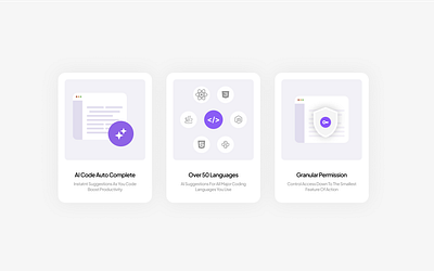 AI Flow - AI Tools for Developers ai cleanui codeui designsystem developertools featurecards modernui productdesign saasdesign techdesign uidesign uxdesign