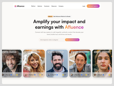 🚀 New Work Launch: Afluence — Influencer Marketing Reimagined afluence branding creator platform creator portfolio design design portfolio designwithpurpose influencer marketing landing landing page design logo motion design productdesign ui ui design uiux ux design webdesign