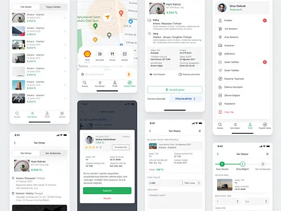 B2B Freight Transport App UI app design freight mobile ui ux