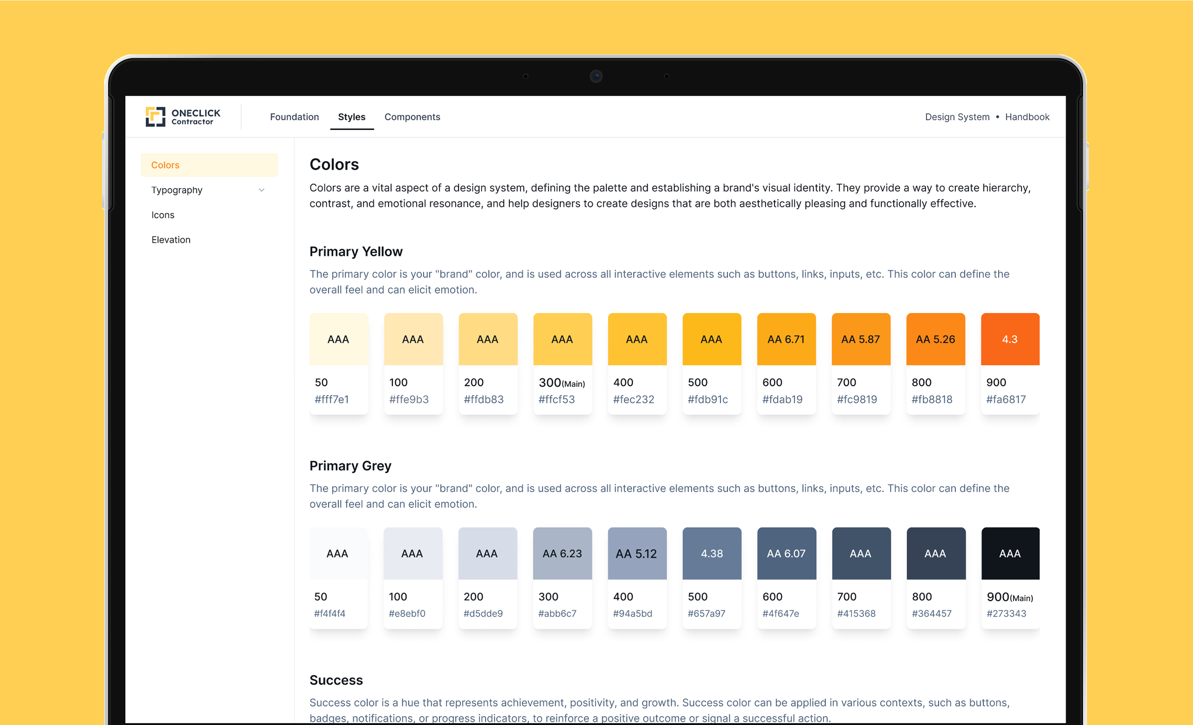 Example of Design System Setup