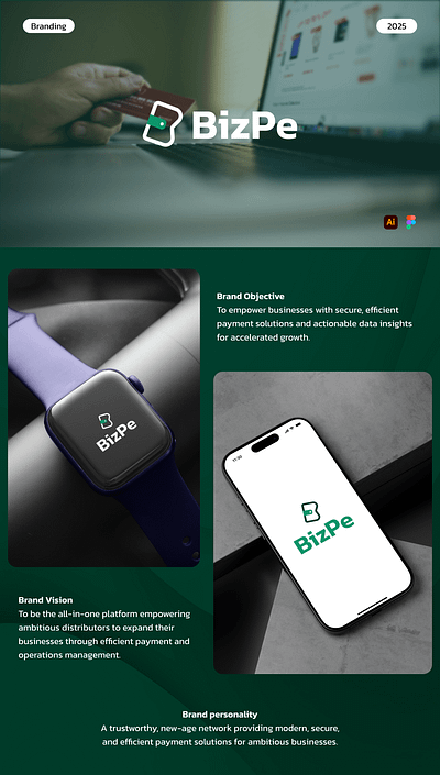 BizPe Branding app branding design graphic design logo typography vector