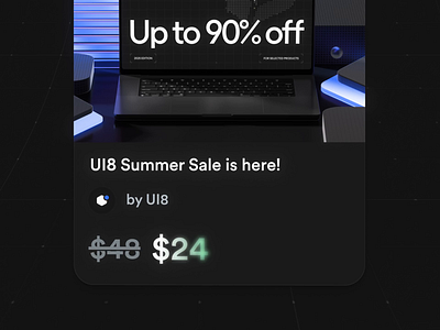 UI8 Summer Sale is here! animation asset branding clean deal marketplace minimal motion graphics summer template ui kit ui8