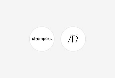 Stromport Visual Identity brand design branding graphic design logo logo design minimal packaging