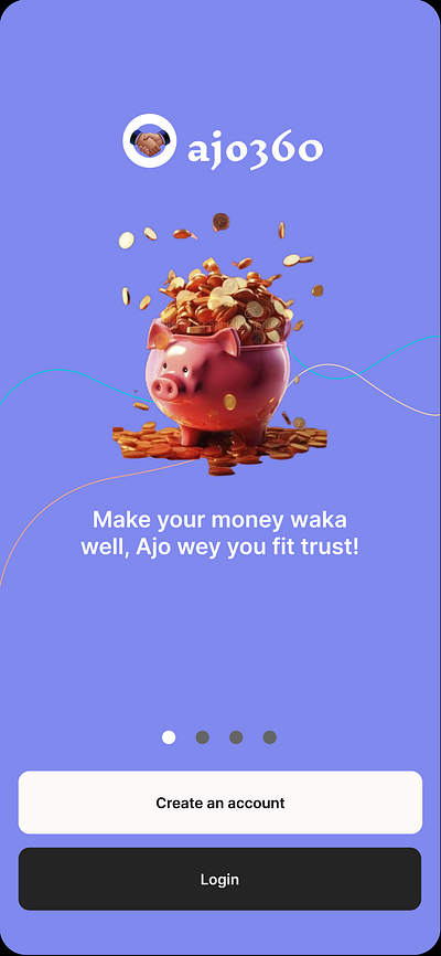 Ajo360 app 3d motion graphics ui