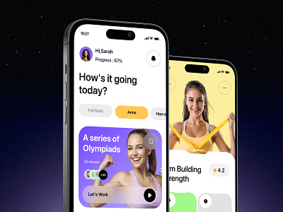 Sport Store App ui Design e commerce ecommerce app fitness fitness app fitness gear gym minimal ui modern design online store product page running shoes shop app shopping sport sportswear store ui workout