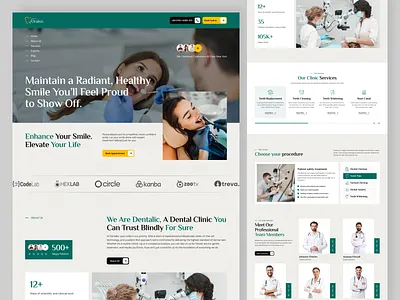 Oralux - Dental Website dental dental care dental doctor dental website dentalwebsit dentist website design doctor website healthcare healthcare website landing page medical medical website modern design ui ux web design website