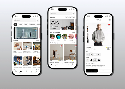 Mobile Shopping App design e commerce figma figmadesign mobile shopping mobileui ui uı ux
