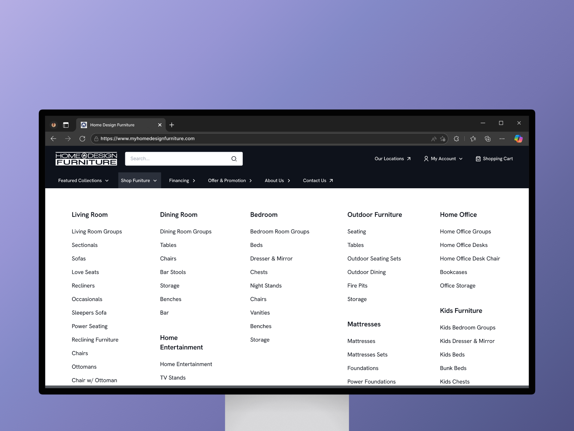 Shop Furniture | eCommerce b2c cart clean ecommerce fashion store filter item list landing page marketplace modern online store retail saas sell shop startup ui design uiux web design website