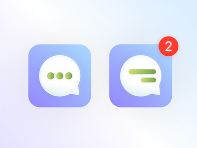 ✉️ App Icon Daily UI: Messages app branding dailyui design figma illustration logo ui uiux design ux
