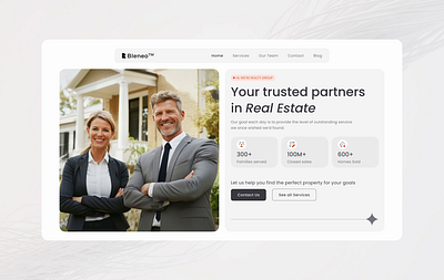 Realtor Team Website UI Design & Animation. architecture booking website design broker motion graphics property website design real estate agency real estate homepage design real estate landing page real estate templates real estate web design agency real estate website real estate website design real estate website design ideas real property realtor realtor website design rental residential complex ui ux airbnb design web template real estate