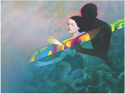 Toxic Relationship - Glenda Sburelin artist conceptual illustration editorial editorial illustration glenda sburelin illustration illustrationart illustrationartist illustrationzone illustrator italian artist love relationship