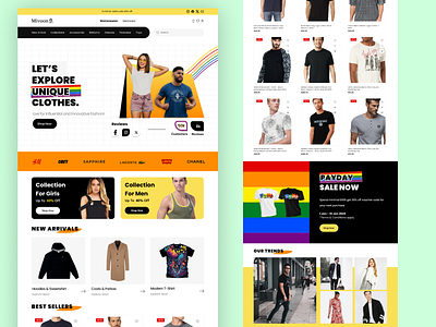 eCommerce Landing Page creative design figma landing page ui