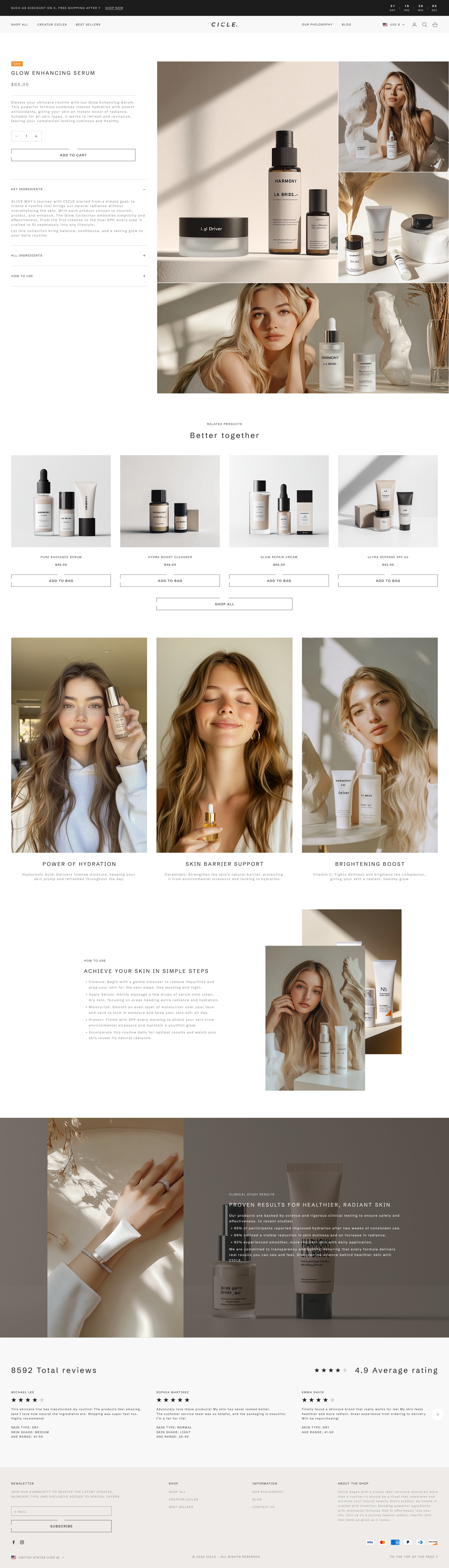 Example of Custom Shopify Store Design