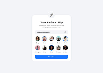 Share Popup branding design typography ui ux