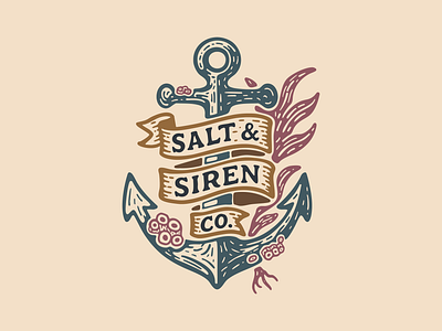 Salt & Siren Co. Part 02 branding design graphic design hand drawn illustration logo soap soap brainding typography vector